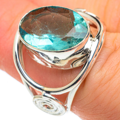 Blue Fluorite Rings handcrafted by Ana Silver Co - RING62156