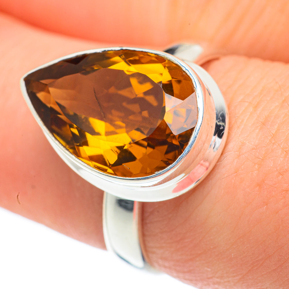 Mandarin Citrine Rings handcrafted by Ana Silver Co - RING62160