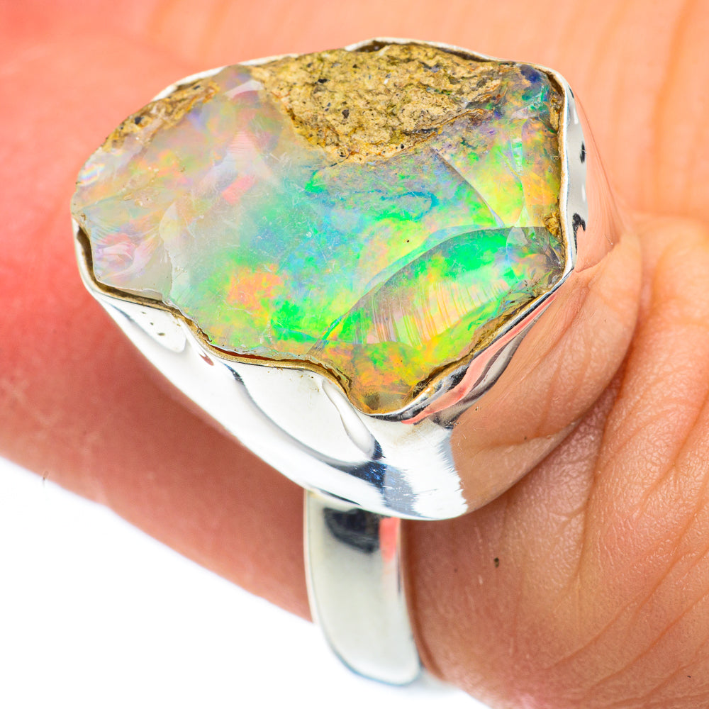 Ethiopian Opal Rings handcrafted by Ana Silver Co - RING62171