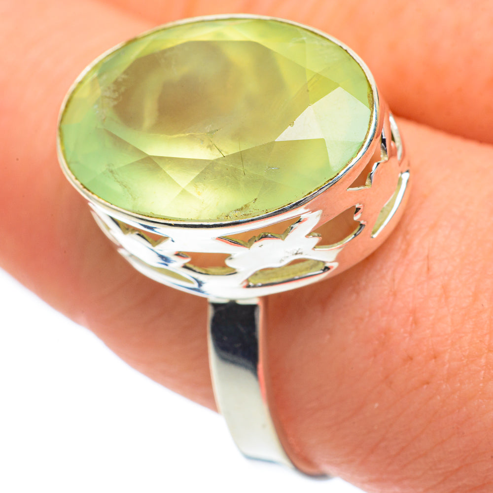 Prehnite Rings handcrafted by Ana Silver Co - RING62176