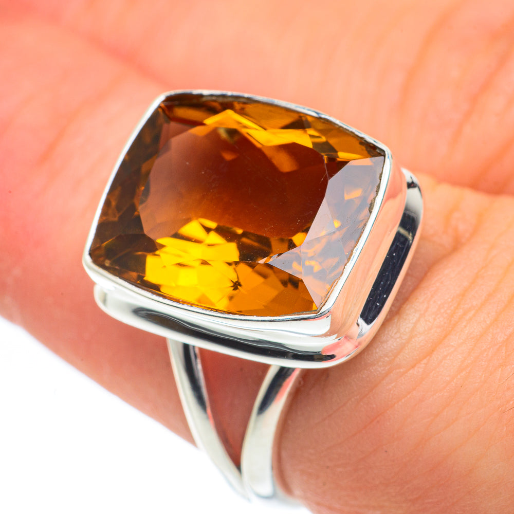 Mandarin Citrine Rings handcrafted by Ana Silver Co - RING62179