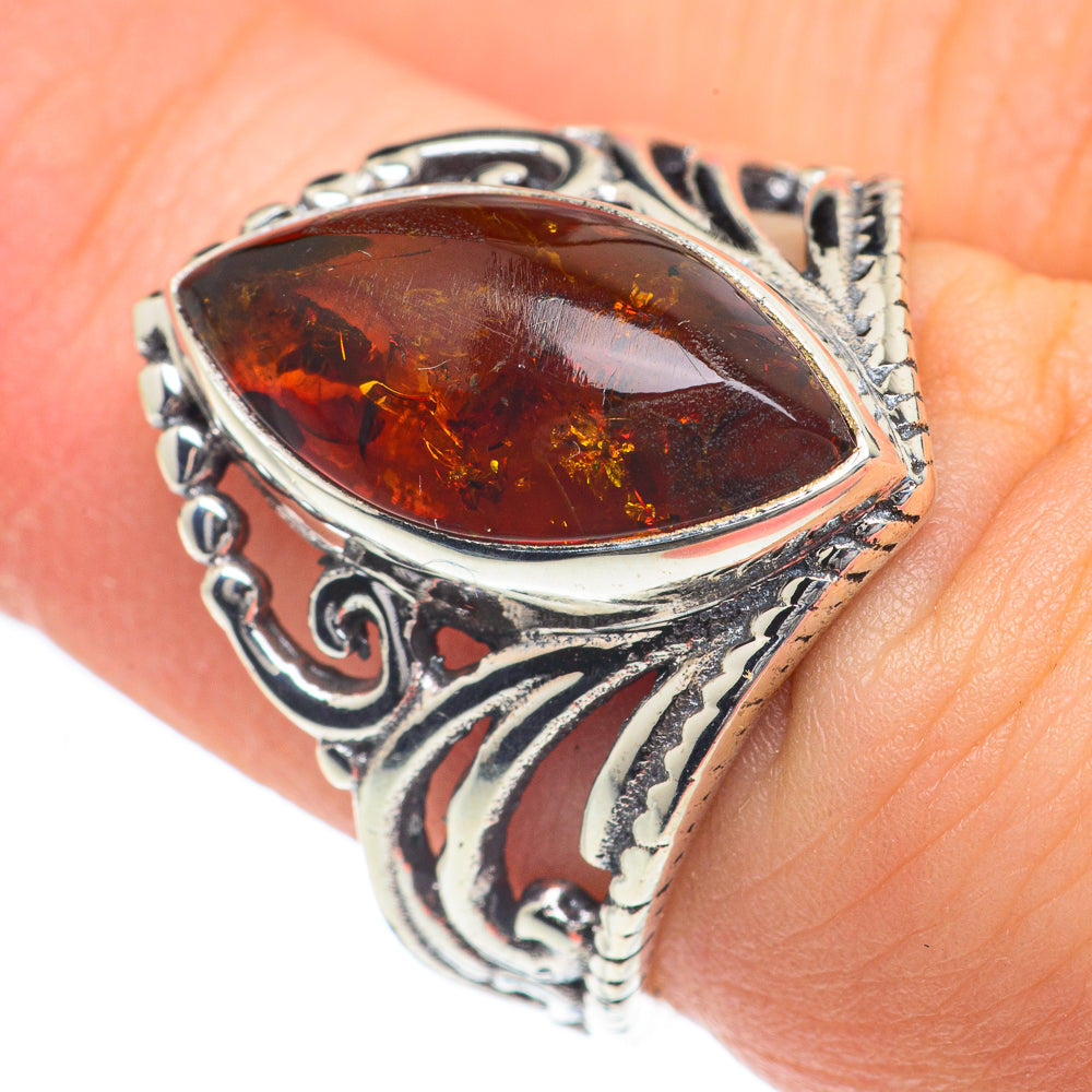 Baltic Amber Rings handcrafted by Ana Silver Co - RING62182
