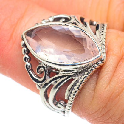 Rose Quartz Rings handcrafted by Ana Silver Co - RING62184