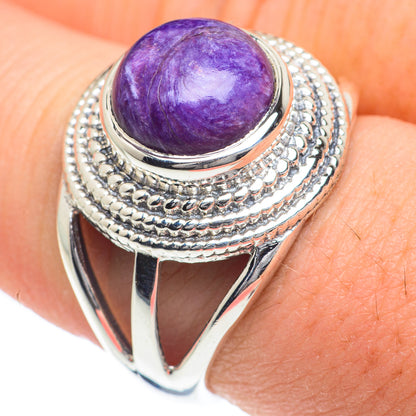 Charoite Rings handcrafted by Ana Silver Co - RING62187