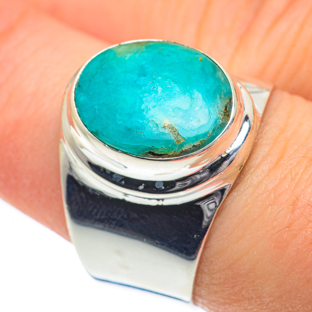Peruvian Amazonite Rings handcrafted by Ana Silver Co - RING62193