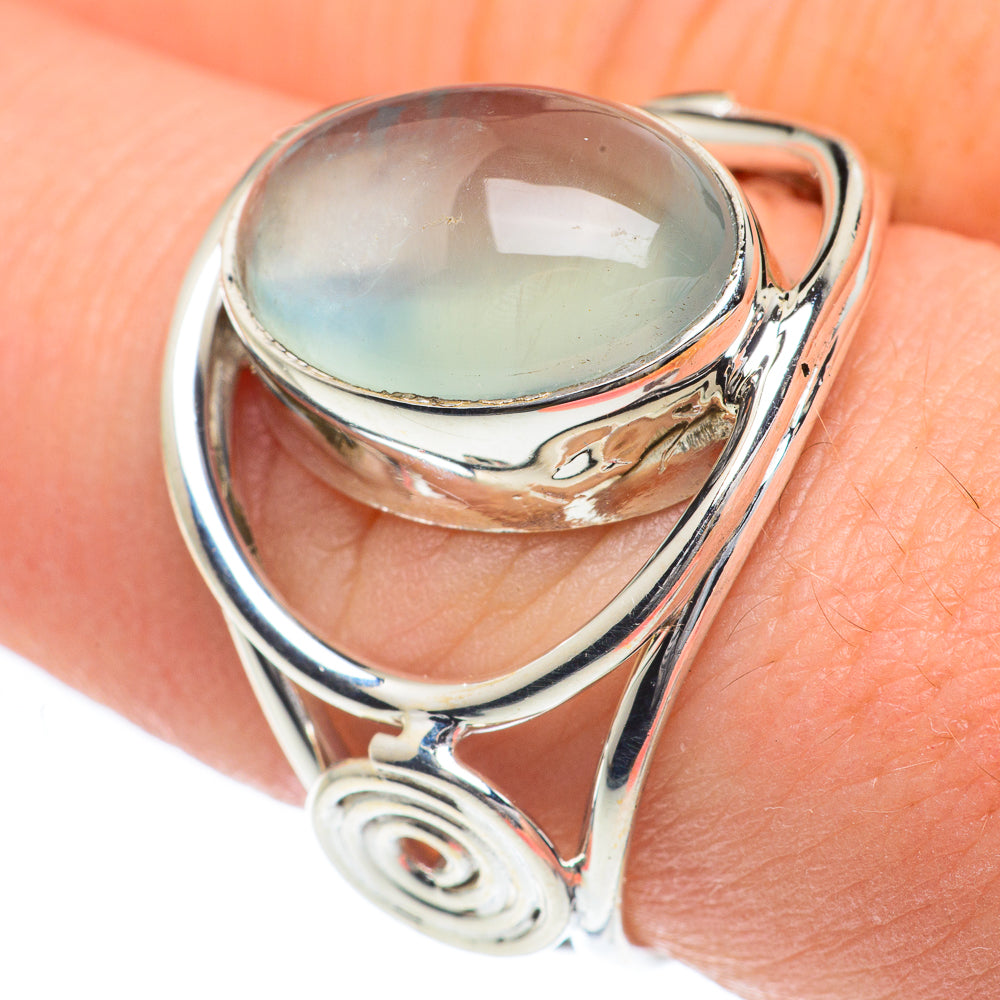 Aqua Chalcedony Rings handcrafted by Ana Silver Co - RING62196