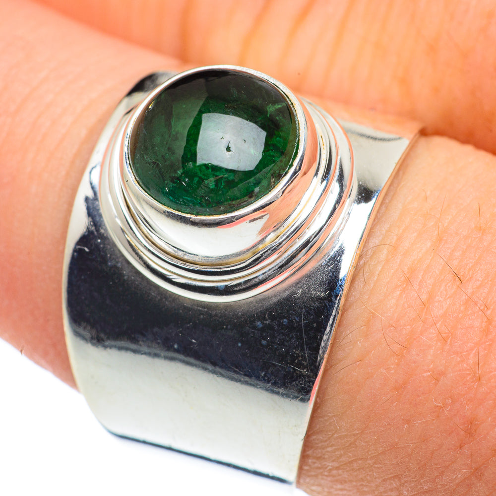 Green Tourmaline Rings handcrafted by Ana Silver Co - RING62197