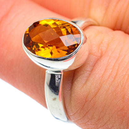 Mandarin Citrine Rings handcrafted by Ana Silver Co - RING62201