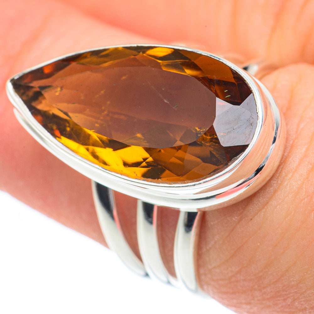 Mandarin Citrine Rings handcrafted by Ana Silver Co - RING62202