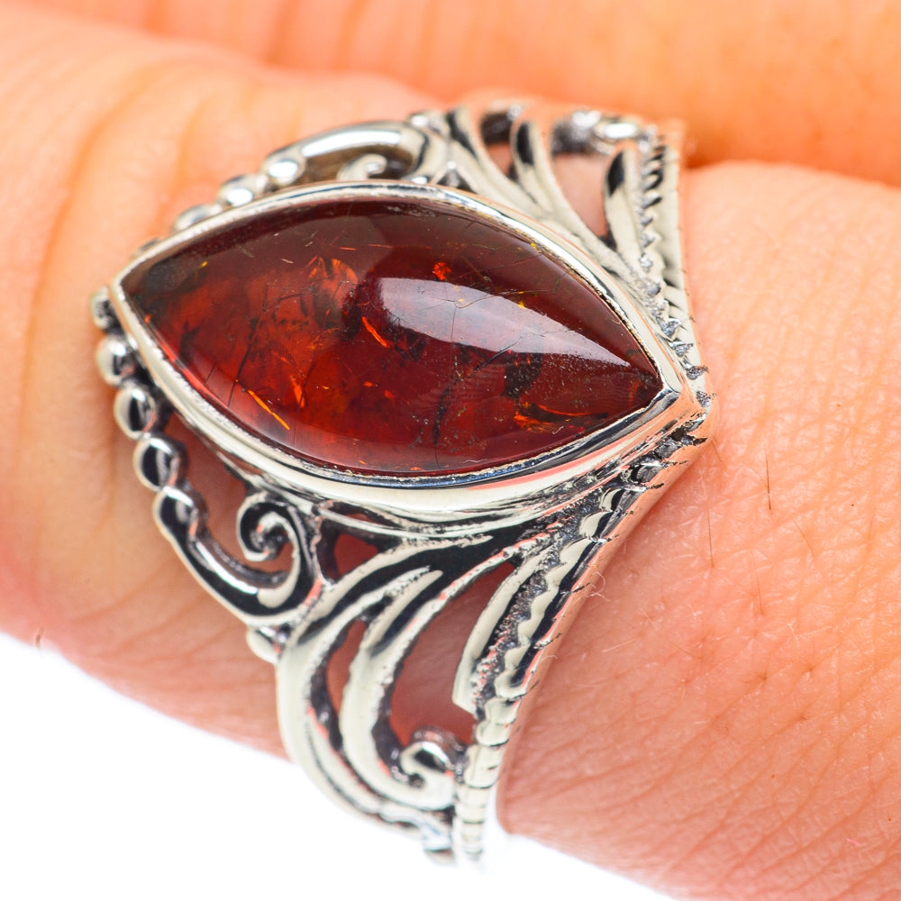 Baltic Amber Rings handcrafted by Ana Silver Co - RING62204
