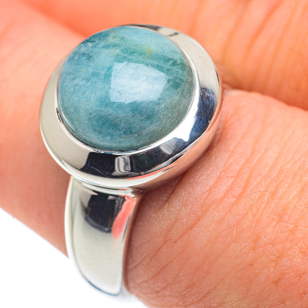 Aquamarine Rings handcrafted by Ana Silver Co - RING62214