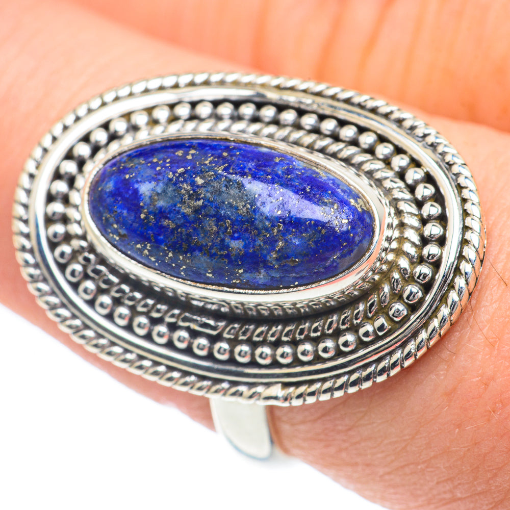Lapis Lazuli Rings handcrafted by Ana Silver Co - RING62215