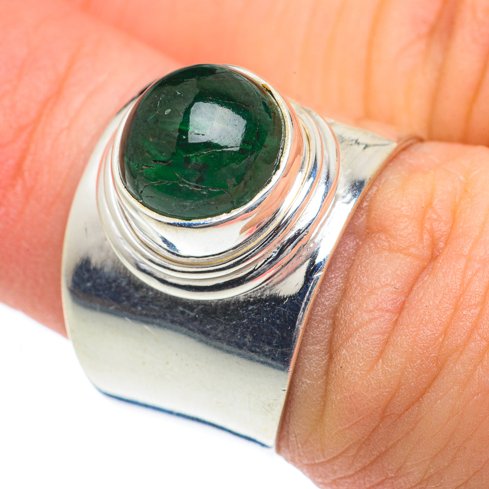 Green Tourmaline Rings handcrafted by Ana Silver Co - RING62216