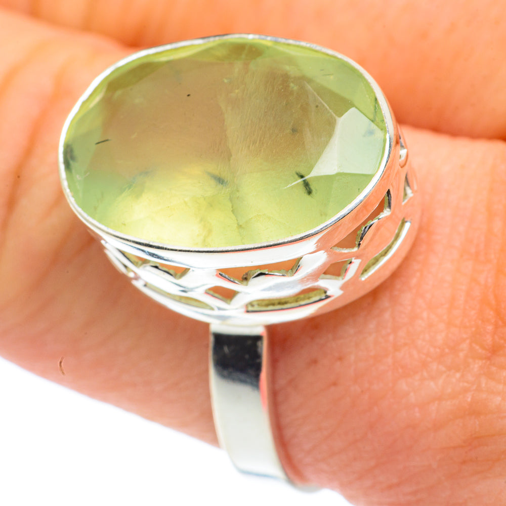 Prehnite Rings handcrafted by Ana Silver Co - RING62217