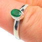 Zambian Emerald Rings handcrafted by Ana Silver Co - RING62218