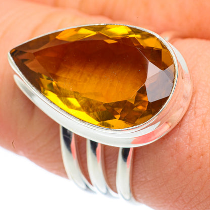 Lemon Quartz Rings handcrafted by Ana Silver Co - RING62222