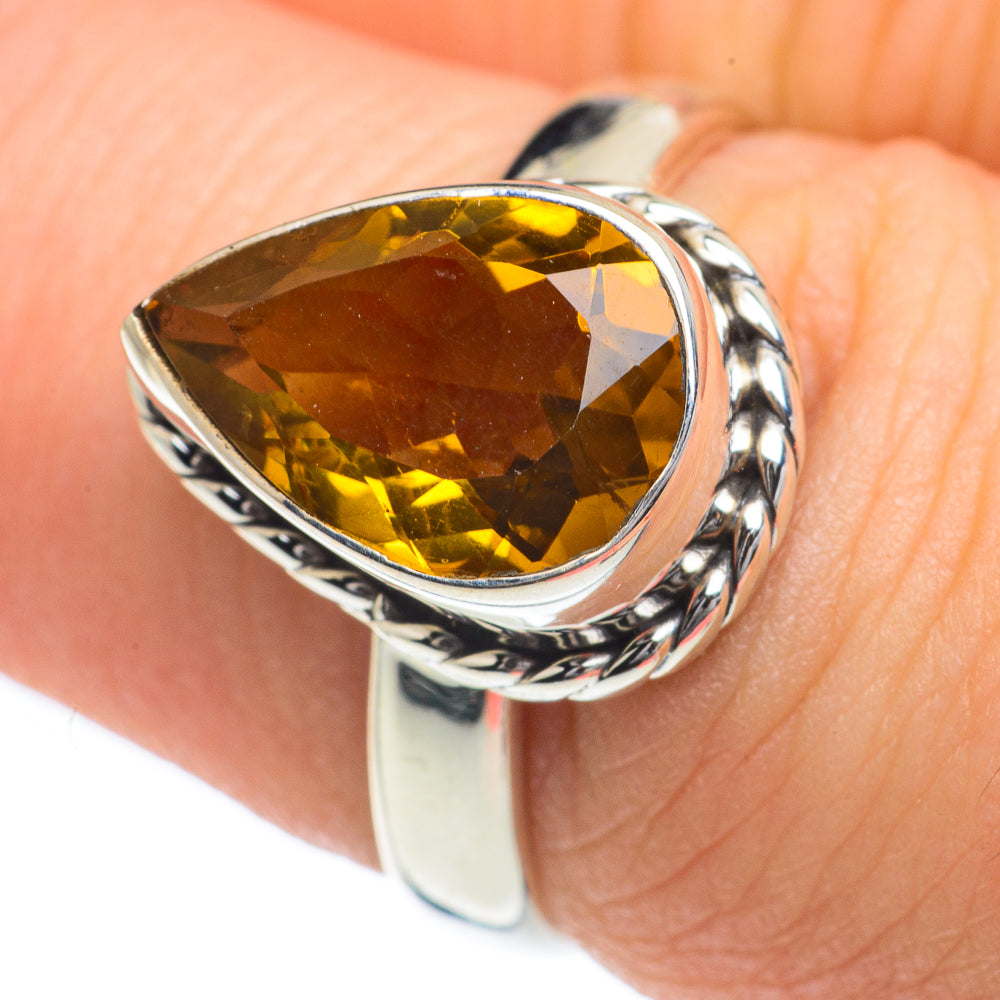 Citrine Rings handcrafted by Ana Silver Co - RING62223