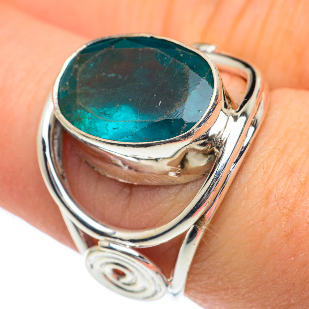 Blue Fluorite Rings handcrafted by Ana Silver Co - RING62237