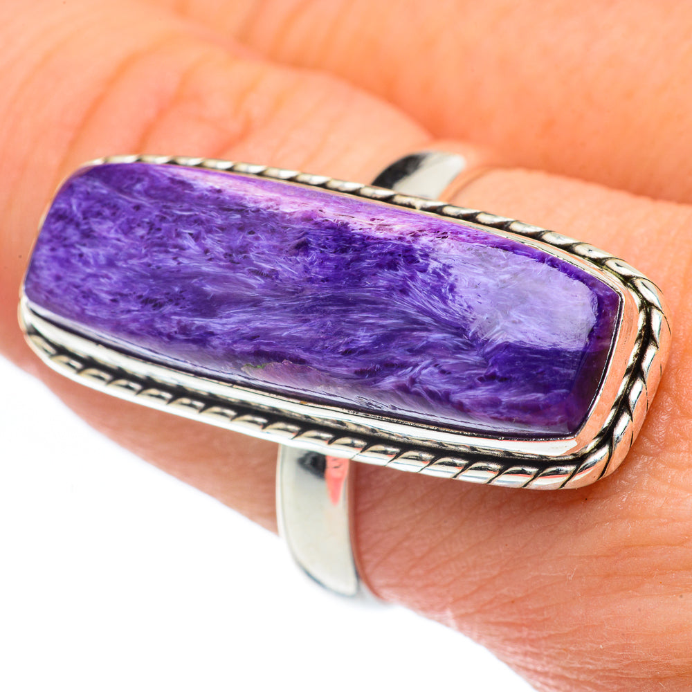 Charoite Rings handcrafted by Ana Silver Co - RING62250