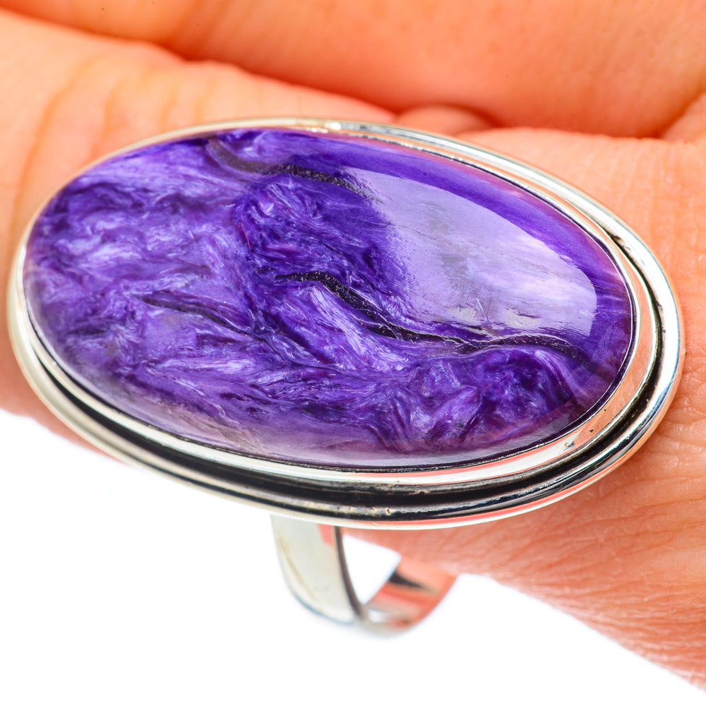 Charoite Rings handcrafted by Ana Silver Co - RING62251