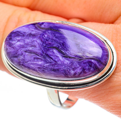 Charoite Rings handcrafted by Ana Silver Co - RING62251