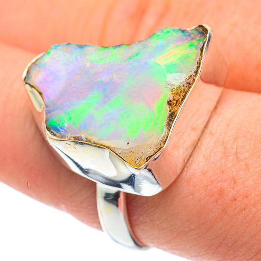Ethiopian Opal Rings handcrafted by Ana Silver Co - RING62259