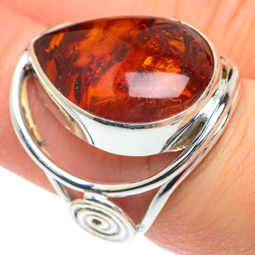 Baltic Amber Rings handcrafted by Ana Silver Co - RING62273