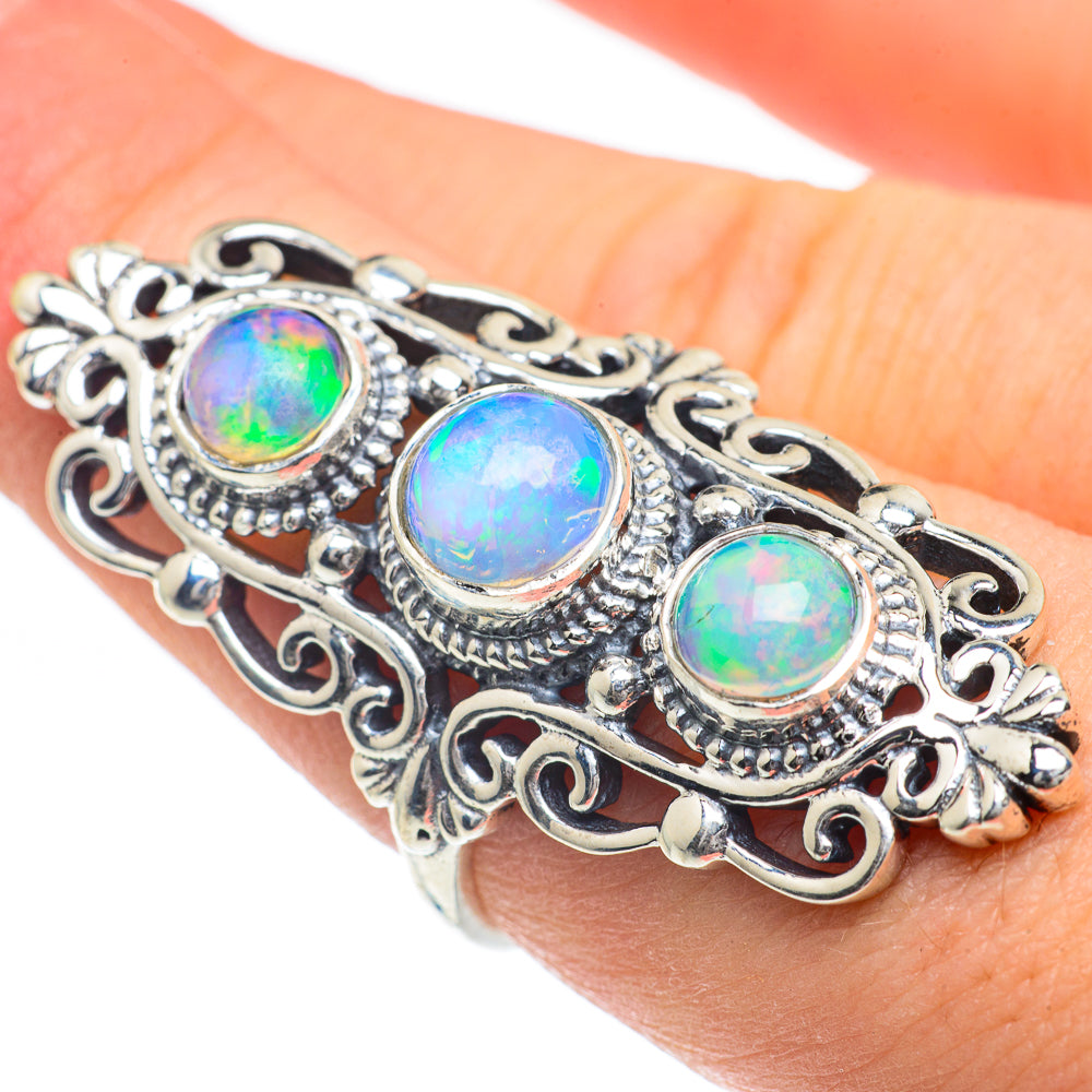 Ethiopian Opal Rings handcrafted by Ana Silver Co - RING62280