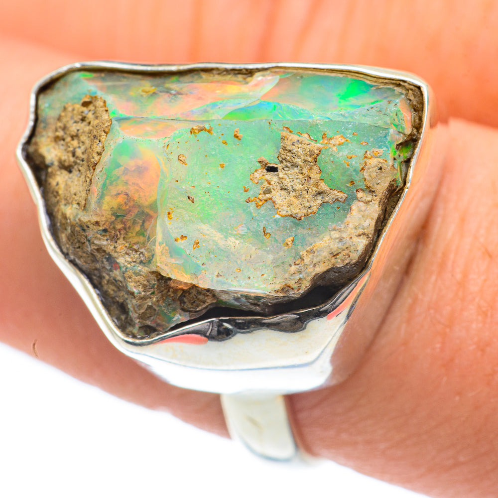 Ethiopian Opal Rings handcrafted by Ana Silver Co - RING62281
