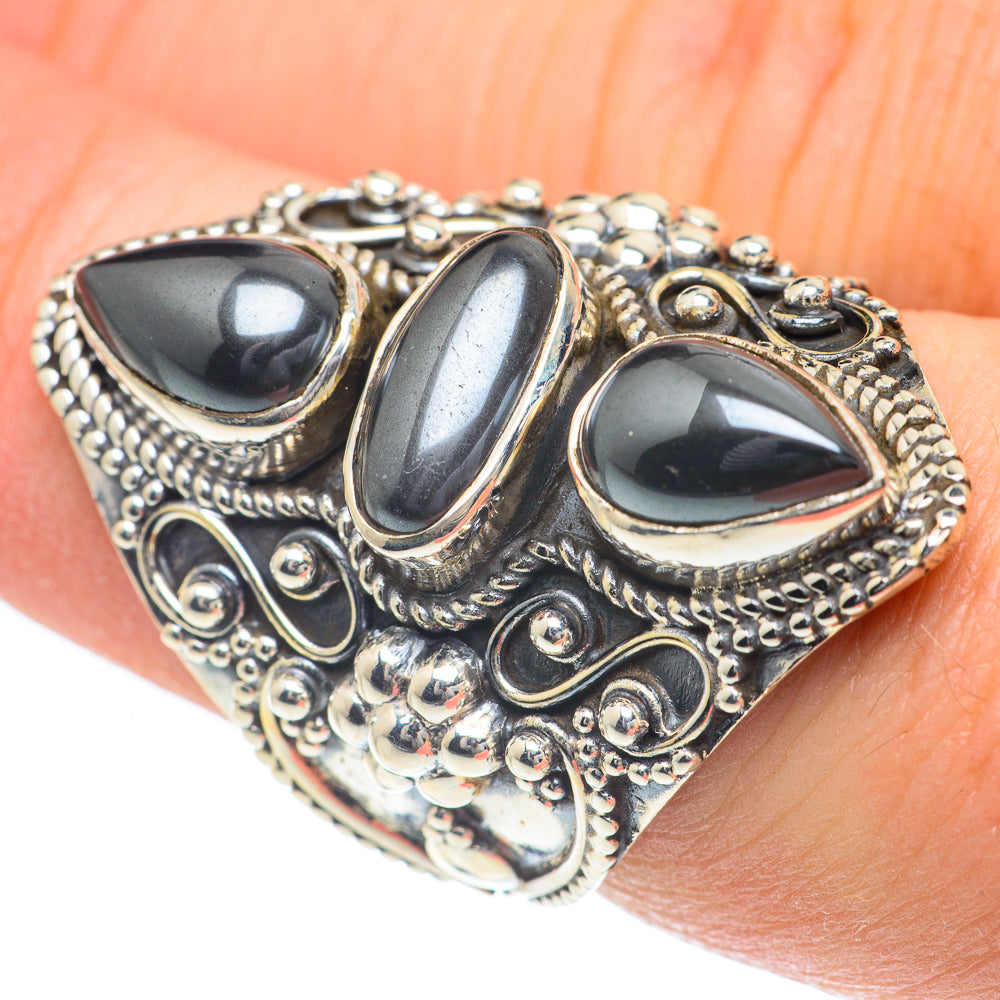 Hematite Rings handcrafted by Ana Silver Co - RING62283