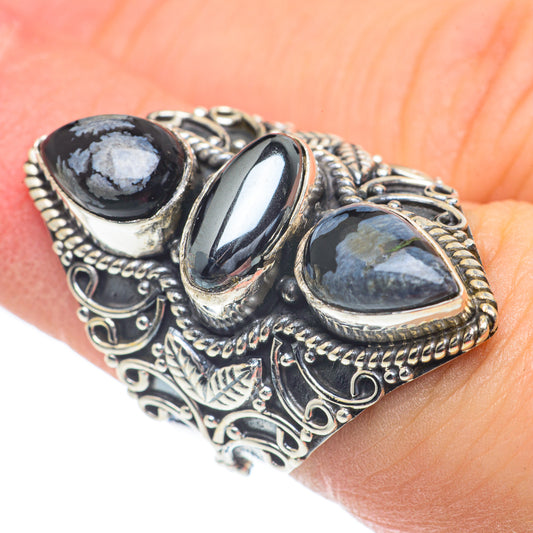 Hematite Rings handcrafted by Ana Silver Co - RING62285