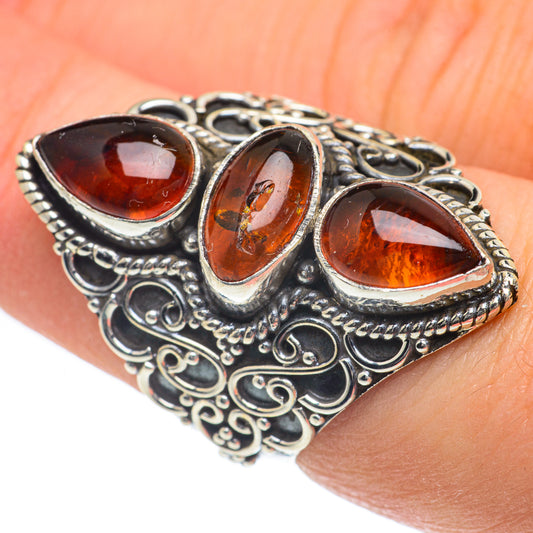 Baltic Amber Rings handcrafted by Ana Silver Co - RING62296