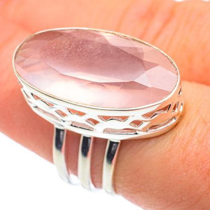 Rose Quartz Rings handcrafted by Ana Silver Co - RING62298