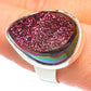 Titanium Druzy Rings handcrafted by Ana Silver Co - RING62300