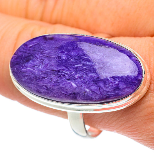 Charoite Rings handcrafted by Ana Silver Co - RING62302