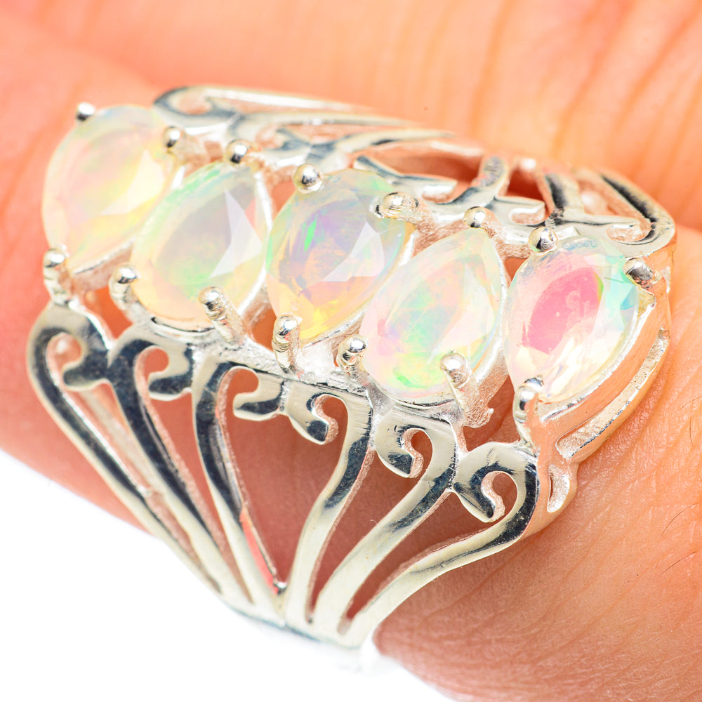 Ethiopian Opal Rings handcrafted by Ana Silver Co - RING62309