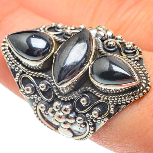 Hematite Rings handcrafted by Ana Silver Co - RING62310