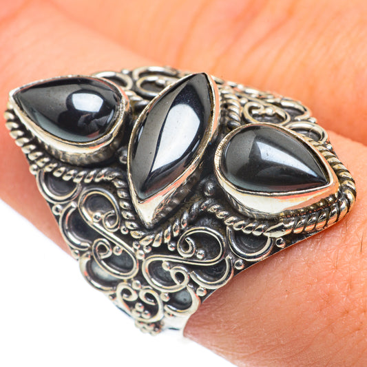 Hematite Rings handcrafted by Ana Silver Co - RING62311