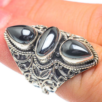 Hematite Rings handcrafted by Ana Silver Co - RING62312