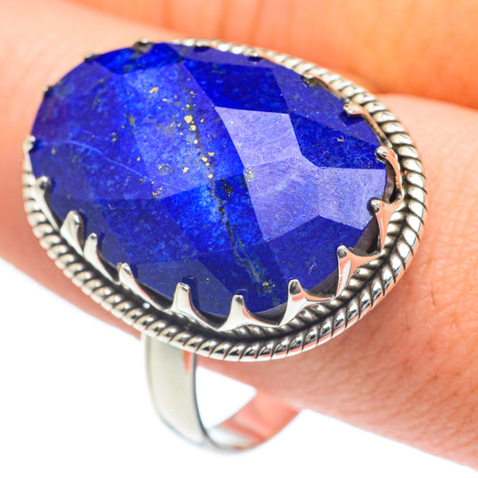 Lapis Lazuli Rings handcrafted by Ana Silver Co - RING62314