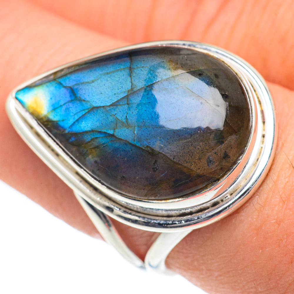 Labradorite Rings handcrafted by Ana Silver Co - RING62316
