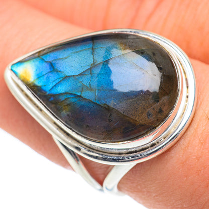 Labradorite Rings handcrafted by Ana Silver Co - RING62316