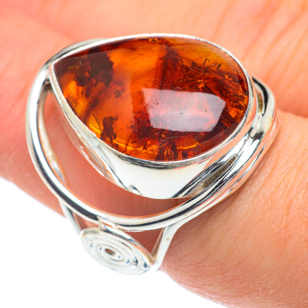 Baltic Amber Rings handcrafted by Ana Silver Co - RING62321