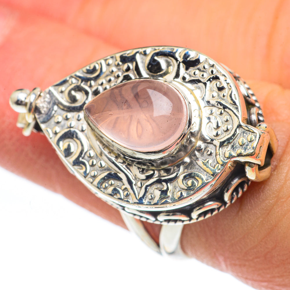 Rose Quartz Rings handcrafted by Ana Silver Co - RING62324