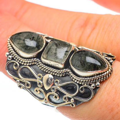 Tourmalinated Quartz Rings handcrafted by Ana Silver Co - RING62328