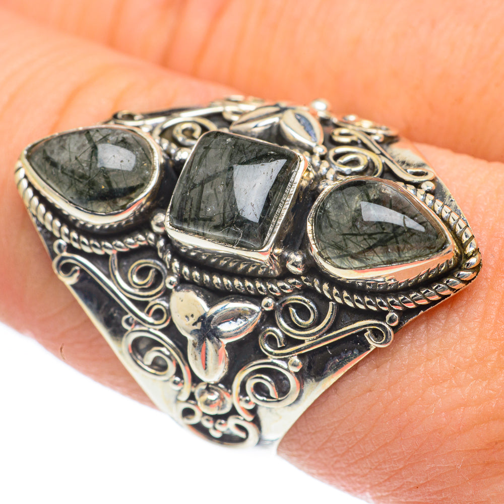 Tourmalinated Quartz Rings handcrafted by Ana Silver Co - RING62329