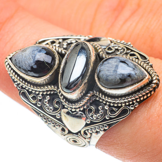 Hematite Rings handcrafted by Ana Silver Co - RING62333