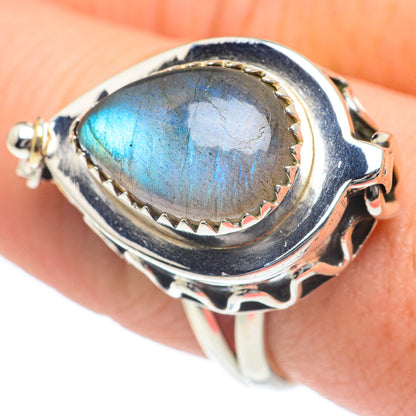 Labradorite Rings handcrafted by Ana Silver Co - RING62340