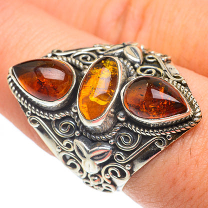 Baltic Amber Rings handcrafted by Ana Silver Co - RING62346
