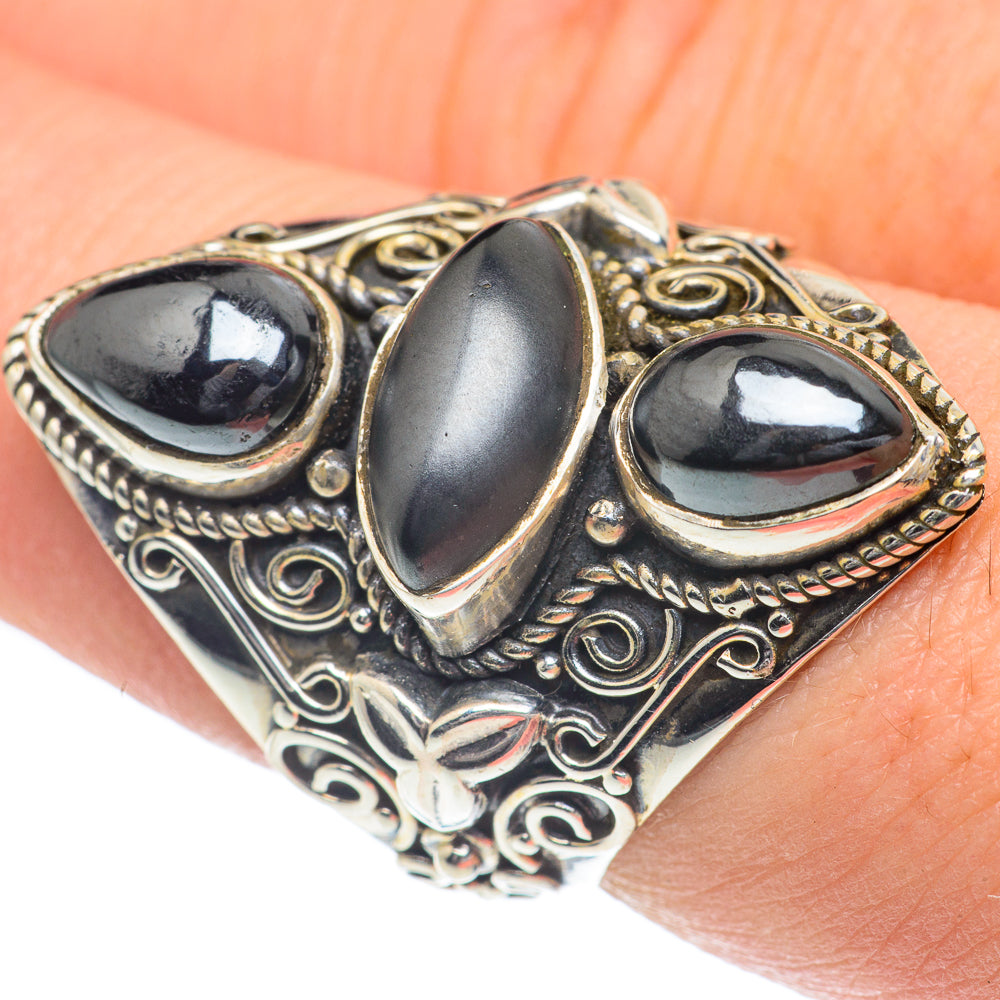 Hematite Rings handcrafted by Ana Silver Co - RING62349